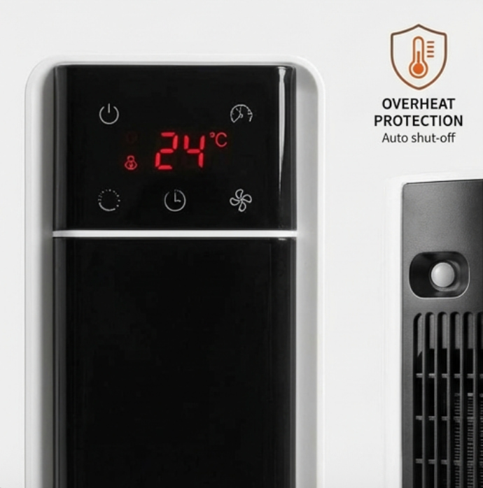 Pannello touch Column Heater